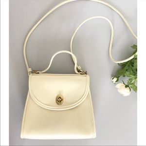 Vintage Coach Regina Ivory Mini Bag